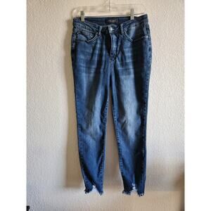 Judy Blues Skinny Fit Dark Wash Denim Jeans-11/30